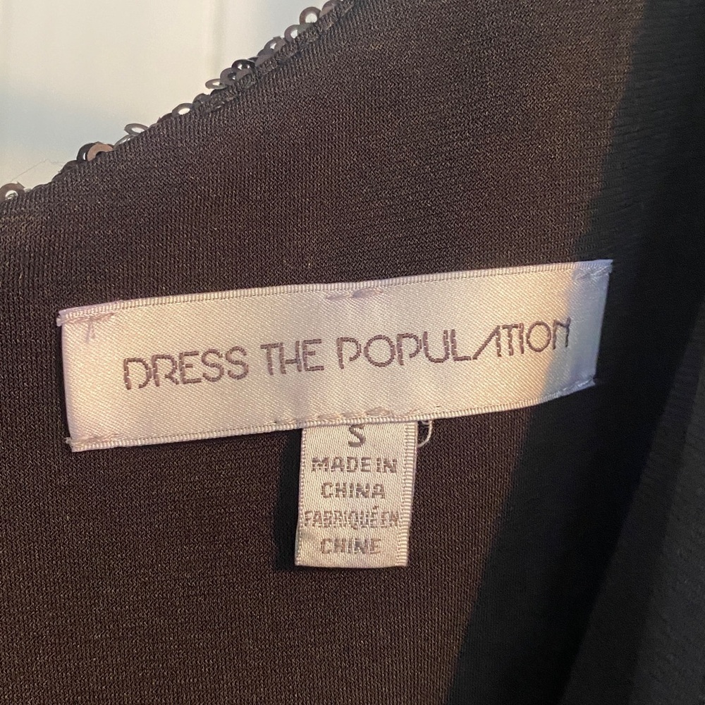 Dress the Population Women’s Sequin Evening Dress Black Size Small - Picture 9 of 11